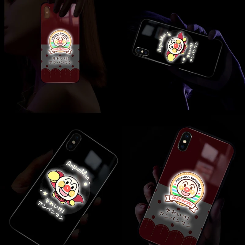 Mofi Smart LED Glowing Phone Case For iPhone 7 8 Cases Cover Anpanman for Apple iphone plus case the Avengers Character | Мобильные