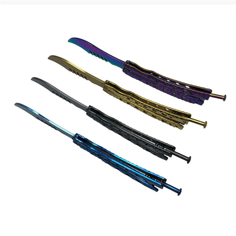 Нож-бабочка, karambit, складной нож, тренировочный нож, лезвие, подарок, balisong, Counter Strike, игровой нож, не заточенный, металлический
