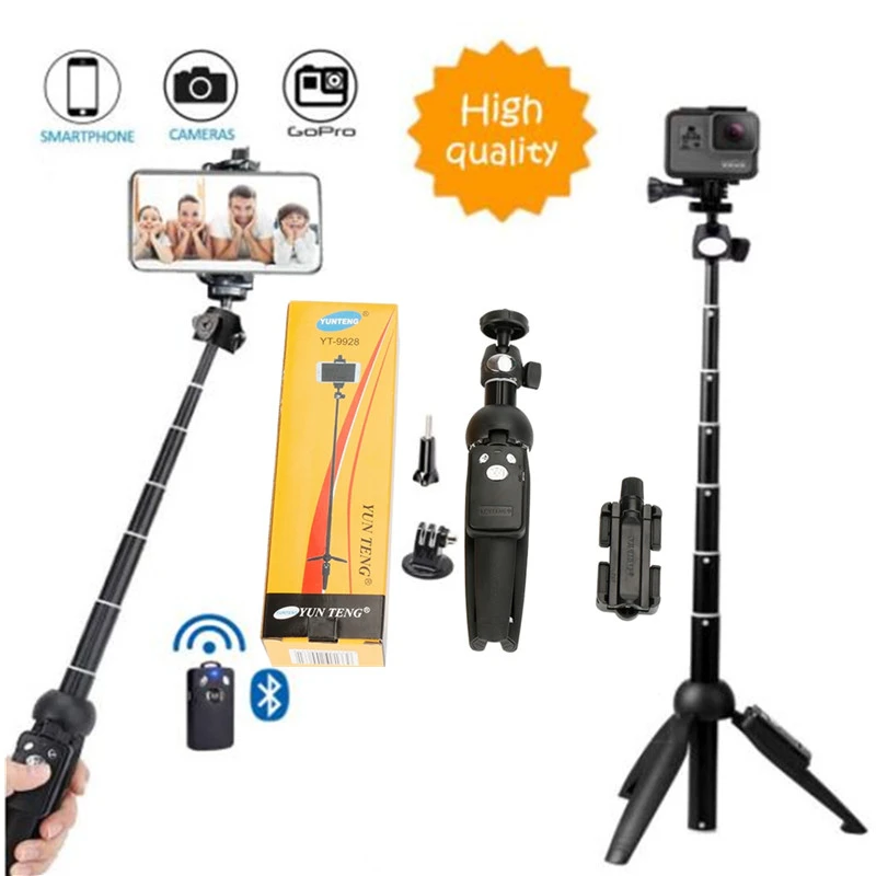 

Wireless Mini 3 in 1 Bluetooth Selfie Stick Tripod Monopod for iPhone Xs MAx X Andriod IOS For Gopro Hero 7 6 Yi Cam For DJI