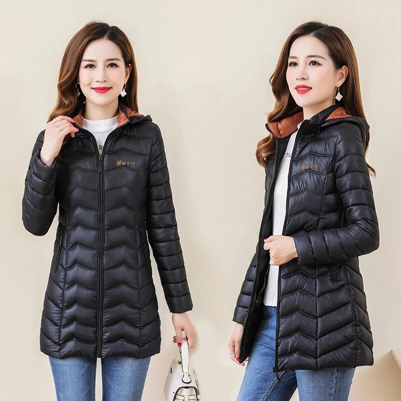 

New Autumn Winter Collection of Jacket Stylish Windproof Women's Parkas Coat Female Warm Cotton Jacket Coat Women Quilted Coat