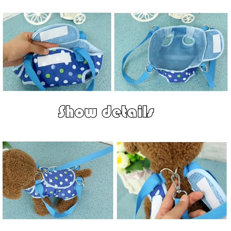 Сумка на плечо для собак 3 в 1 портативная 4-ногая уличная сумка жилет поводок