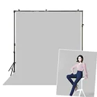 Фотофон светильник серый муслиновый фон экран игра Livestream фон для видео студийной фотосессии портретная простая ткань