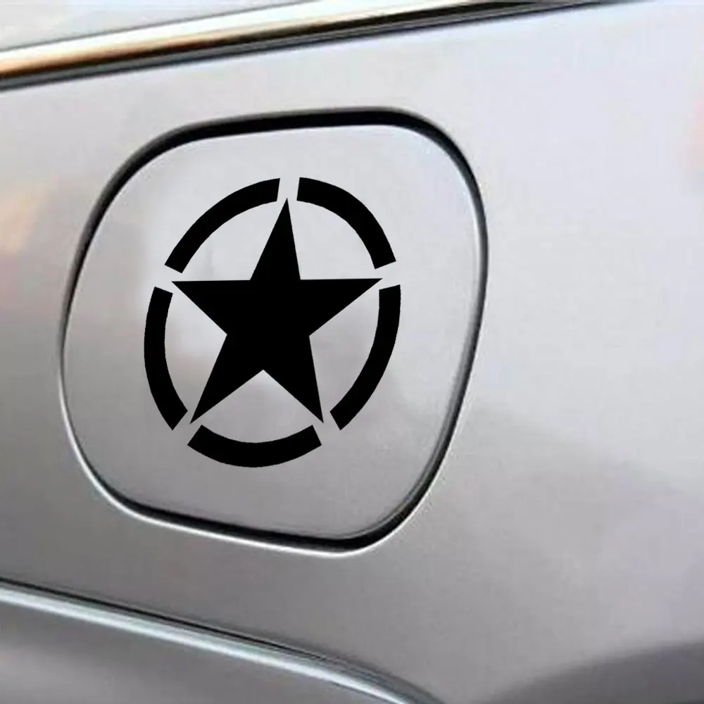 DSYCAR 3 шт. стикеры автомобили армии звезды виниловые наклейки капот автомобиля