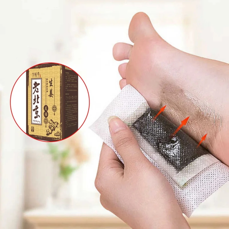 Пластырь для ног имбиря 10 шт./кор. новинка 2019 облегчение боли в крови при