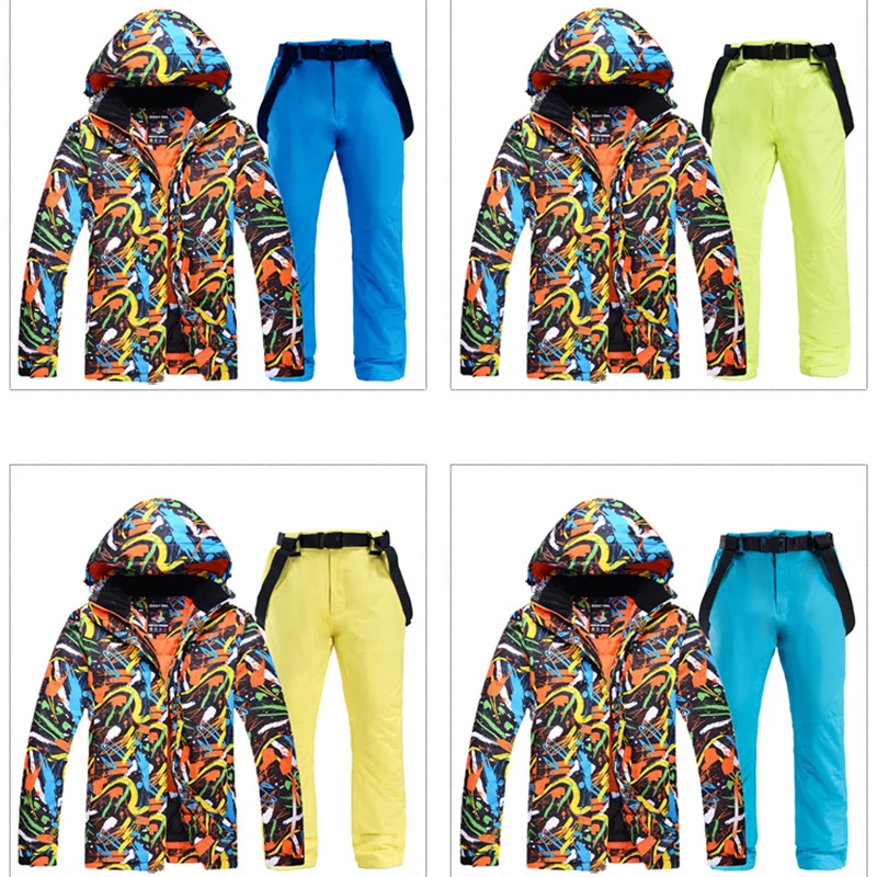 Новинка 2019 лыжная куртка лыжные штаны для женщин ветрозащитный