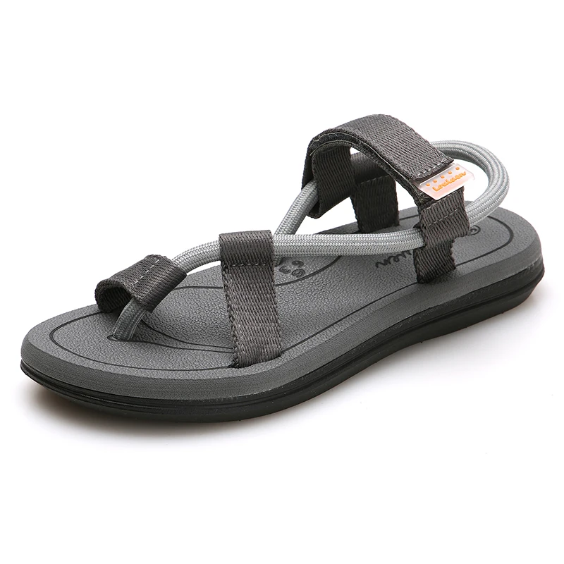 K920192205Gray CAMEL/Новинка; Летние повседневные пляжные мужские сандалии; удобные легкие сандалии двойного назначения; мужская обувь на плоской подошве - Цвет: K920192205Gray
