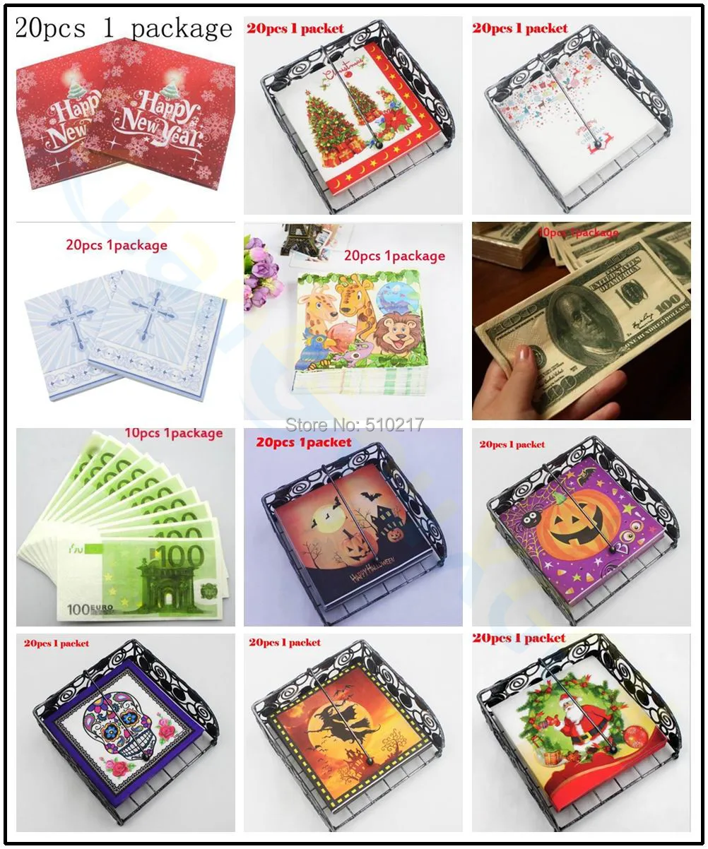 10 пакетов бумажные салфетки с животными 20 цветов|tableware disposable|tableware partytableware birthday |