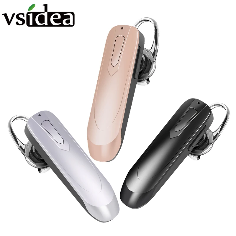 Беспроводной Bluetooth гарнитуры длительным временем ожидания Bluetooth наушники с микрофоном громкой связи Bluetooth гарнитура для Беспроводной Bluetooth наушники Ушные крючки для всех телефонов