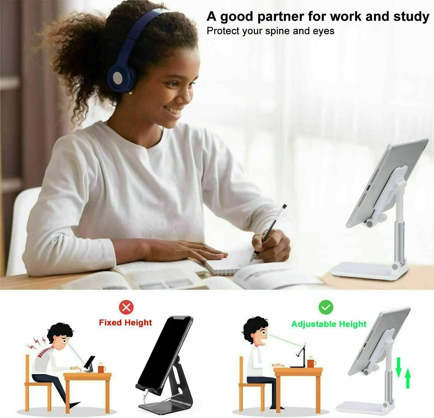 folding retractable mobile phone stand desktop holder portable tablet stand lazy people stand easy mount stand phone acc free global shipping