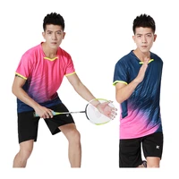 mens badminton competition t shirts breathable comfort tops print brand gym training shirts table tennis jerseys