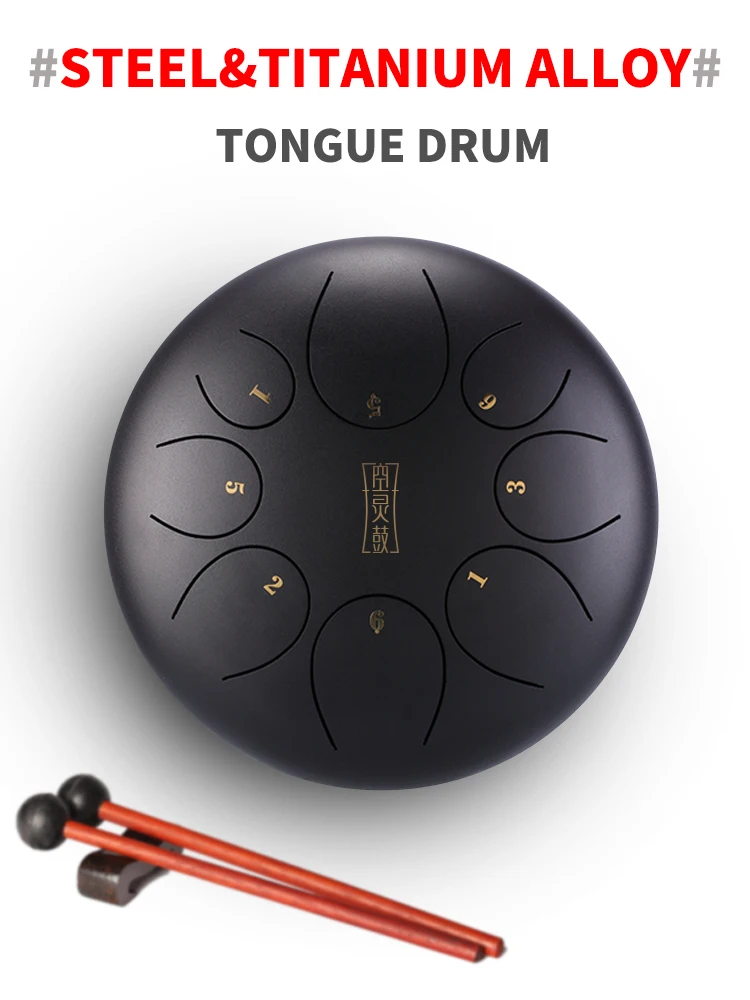 10 дюймов Сталь язык барабан камер Мгновенной Печати Mini 8 тон titanium сплав ручной