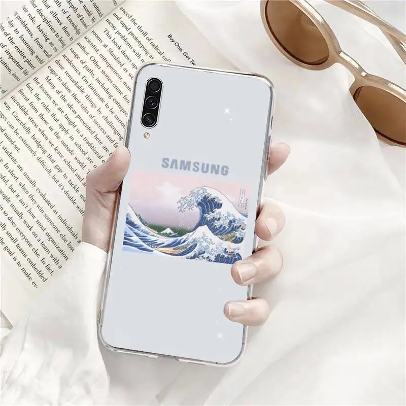 

Japan Big Wave of kanagawa Phone Case Transparent for Samsung A71 S9 10 20 HUAWEI p30 40 honor 10i 8x xiaomi note 8 Pro 10t 11