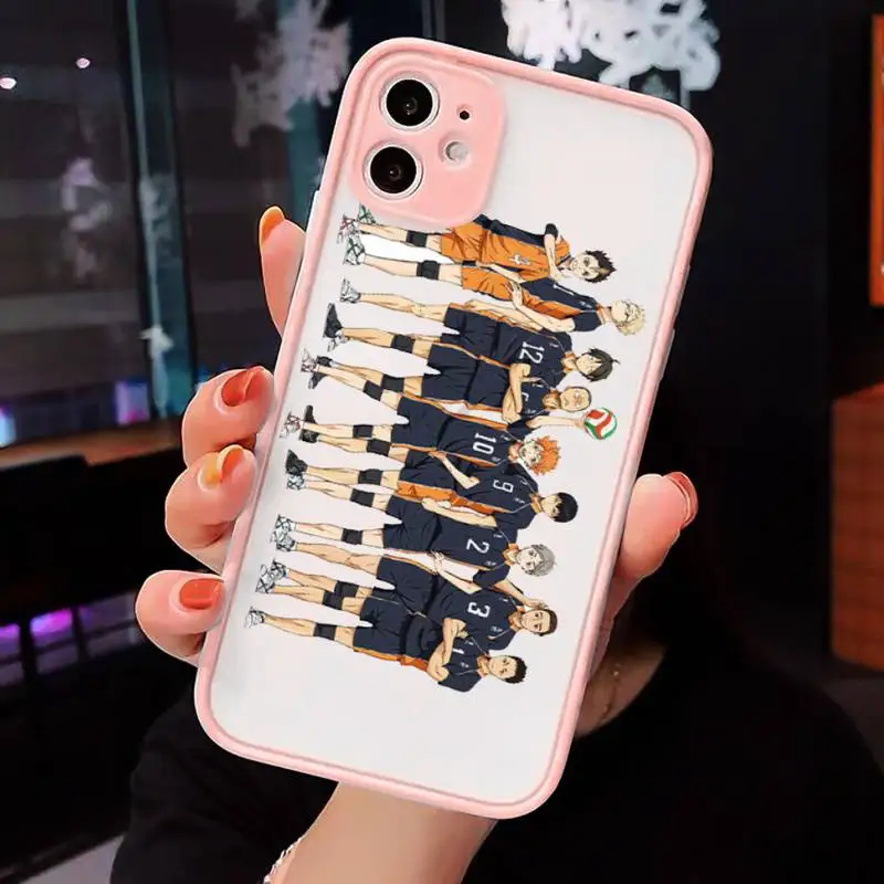 

Haikyuu Hinata attacks cover Phone Cases matte transparent For iphone 7 8 11 12 plus mini x xs xr pro max cover
