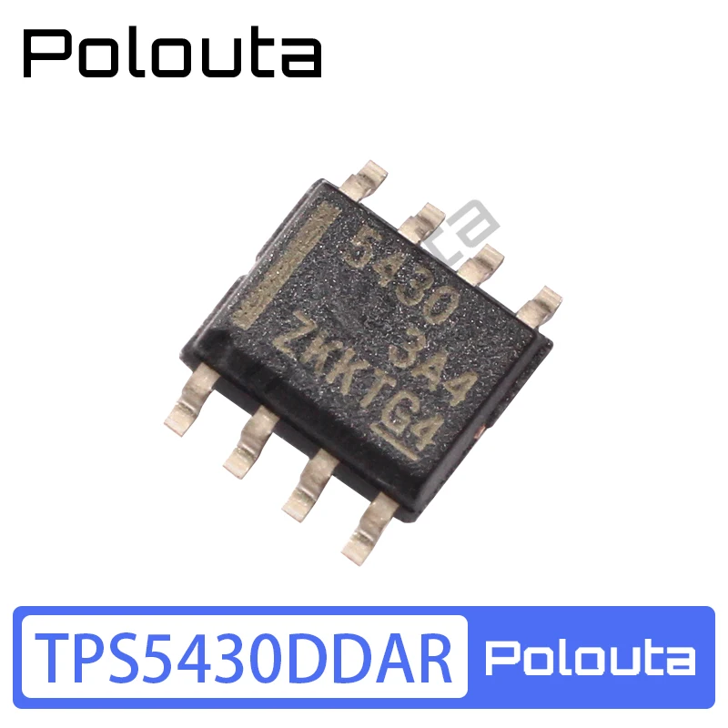 10 Pcs/Set Polouta TPS5430DDAR 5430 SOP-8 Integrated Circuit Step-Down Converter IC Chip Electronic Components Arduino Nano