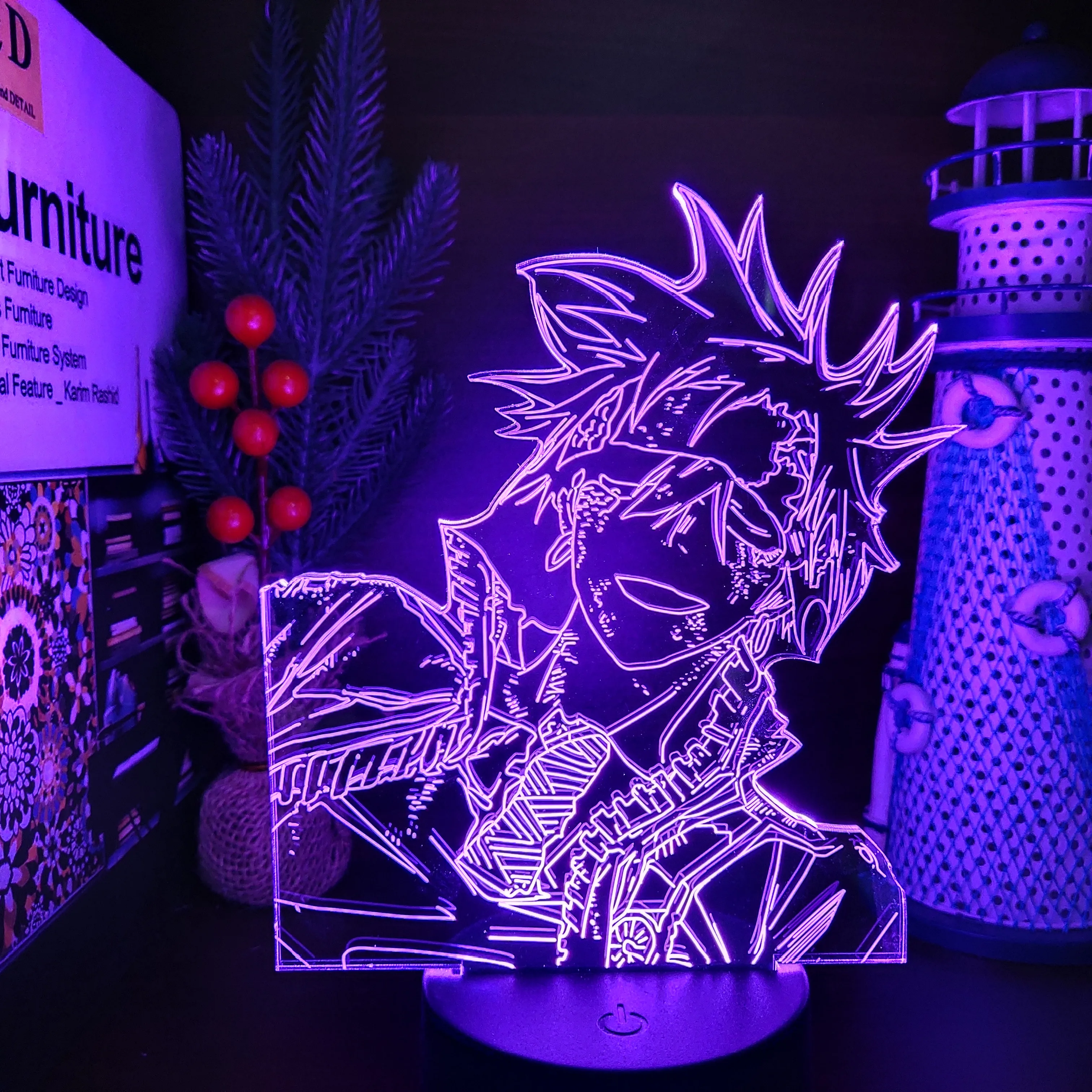 

D Gray Man Lavi 3D Illusion Lamp Anime Led Night Light Multi Color Changing Lampara Bedroom Table Decor Lamp Manga Birthday Gift
