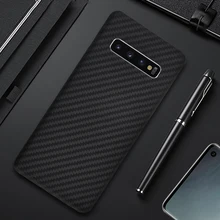 Real Pure Carbon Fiber Phone Case For Samsung S10 S20 Note10 Note20 Ultra-Thin Anti-Fall Hard Business ShellAramid Fiber Cover