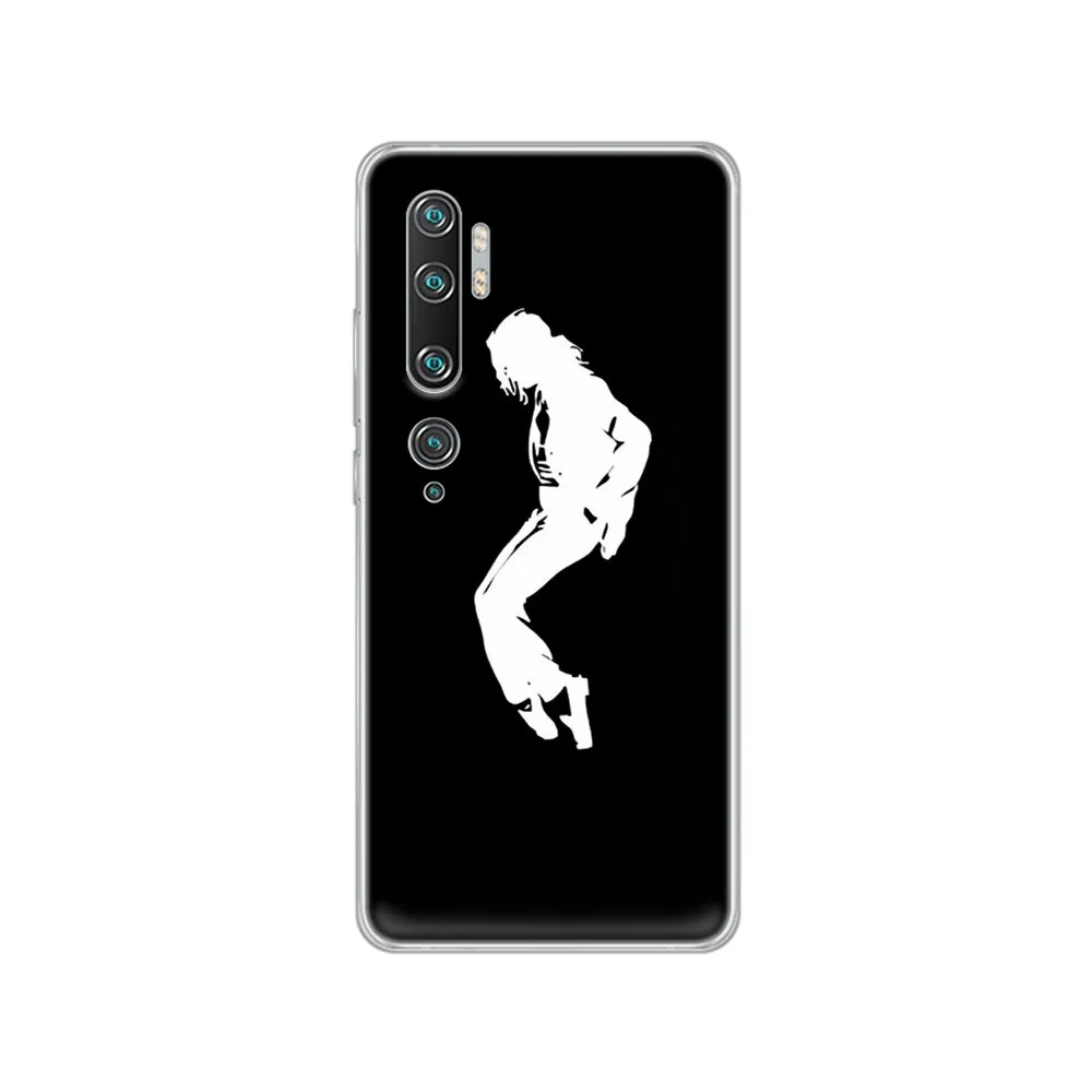 

I LOVE Michael Jackson painting back Transparent Phone Case cover hull For XIAOMI mi 3 4 5 5X 8 9 10 se max pro a2 9T note lite