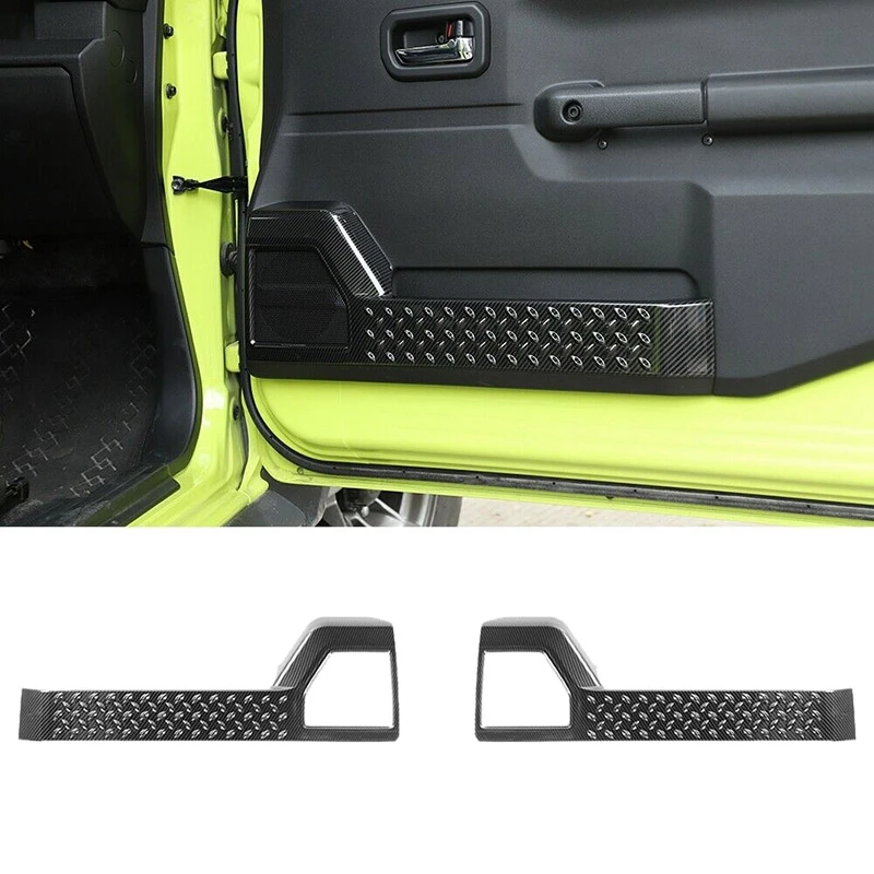 

Car Carbon Fiber Door Cover Decor Trim Anti-Kick for Suzuki Jimny JB64W JB74W 2019+