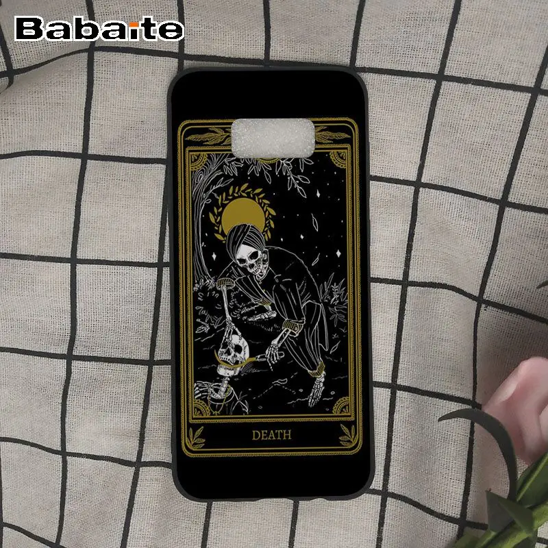 Красочный милый чехол funda Death Tarot аксессуары для телефона Samsung Galaxy s10 s10plus s9 s8 plus s7