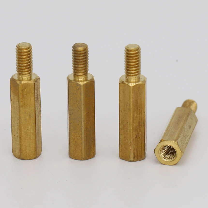 M3 M3*7 M3x7 4 5 6 Brass Single End Stud Screw Pillar Male To Female Nut Hex Hexagon Stand off Standoff Stand-off Spacer | Обустройство