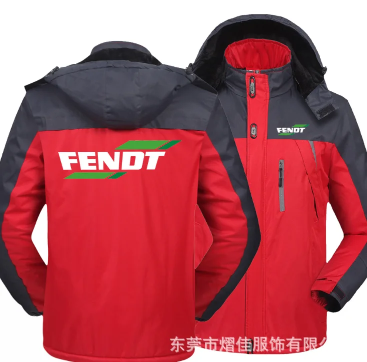 

NEW2021 Winter Jacket Men for FENDT Windbreaker Windproof Waterproof Thicken Fleece Outwear Outdoorsports Overcoat Hood Military