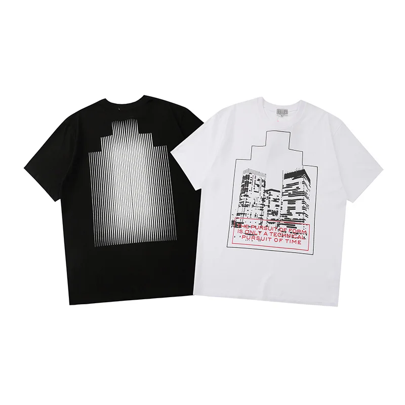 

CAV EMPT C. E PRINT TEE cartoon city skyscraper PRINT CAV EMPT top tee fashion trend lovers short sleeve CAV EMPT t-shirt
