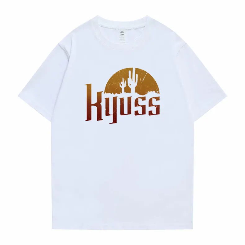 

Kyuss Black Widow Stoner Rock Queens of The Stone Age Clutch Tshirt Men Women Loose Cotton T-shirt Round Neck Tees Shirt Tops