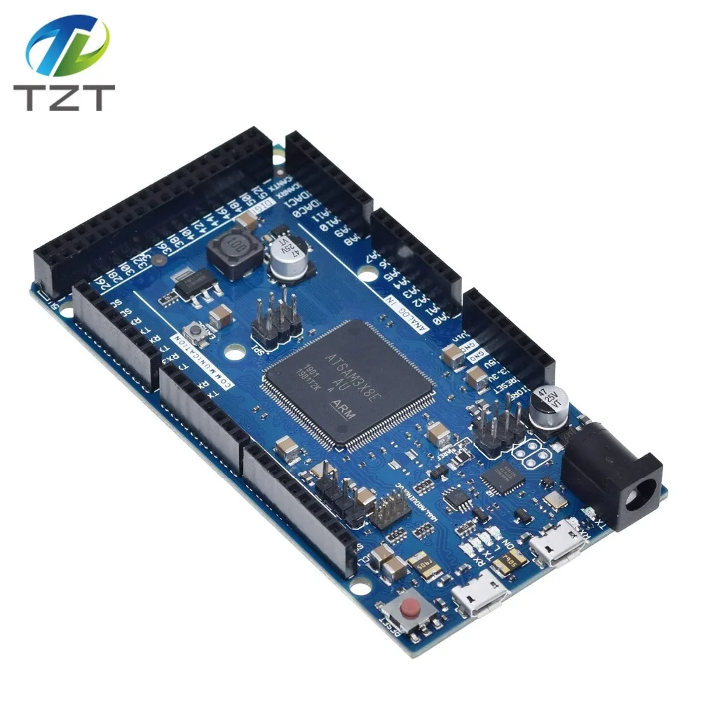 Официальный Совместимость из-за R3 доска SAM3X8E 32-битный ARM Cortex-M3/Mega2560 R3 Duemilanove 2013 для Arduino DUE плата с кабелем