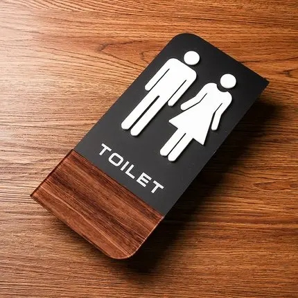 Классический дизайн древесины с трехмерной аппликацией в виде мужских и женских