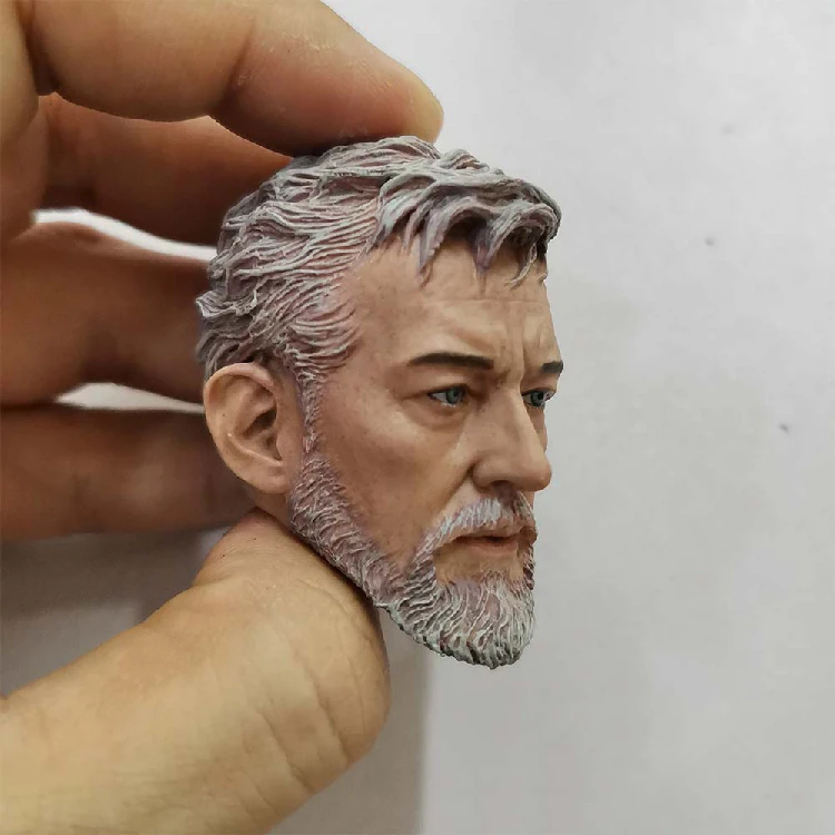 1/6 Оби-Ван Кеноби Неокрашенный головка для 12''Bodies Экшн фигурки игрушки подарки