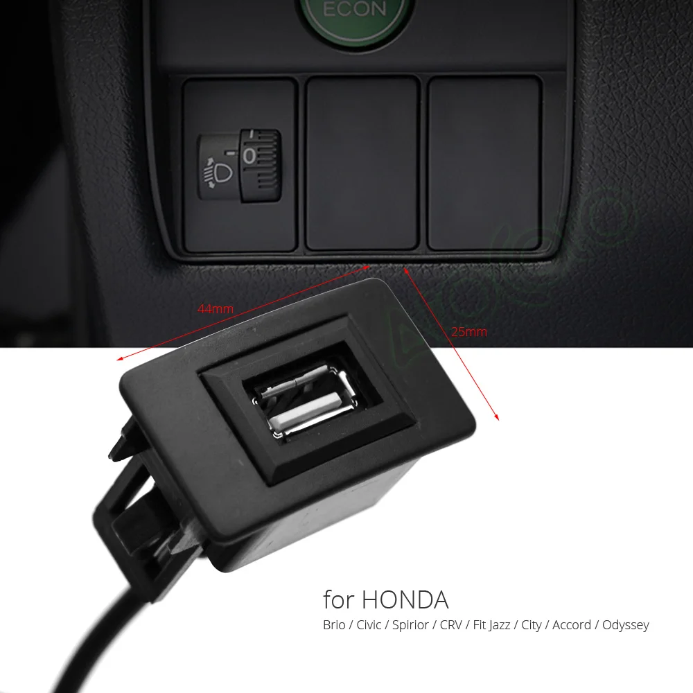 Автомобильный провод для Honda Brio Civic CRV Fit Jazz City Accord Line удлинитель USB Интерфейс