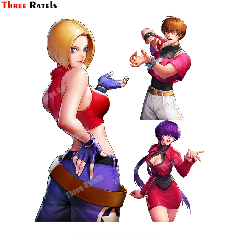 

Персонализированные креативные наклейки с рисунком три Ratels B568, ролевая голубая Мэри Орочи Крис и Орочи Леона KOF97