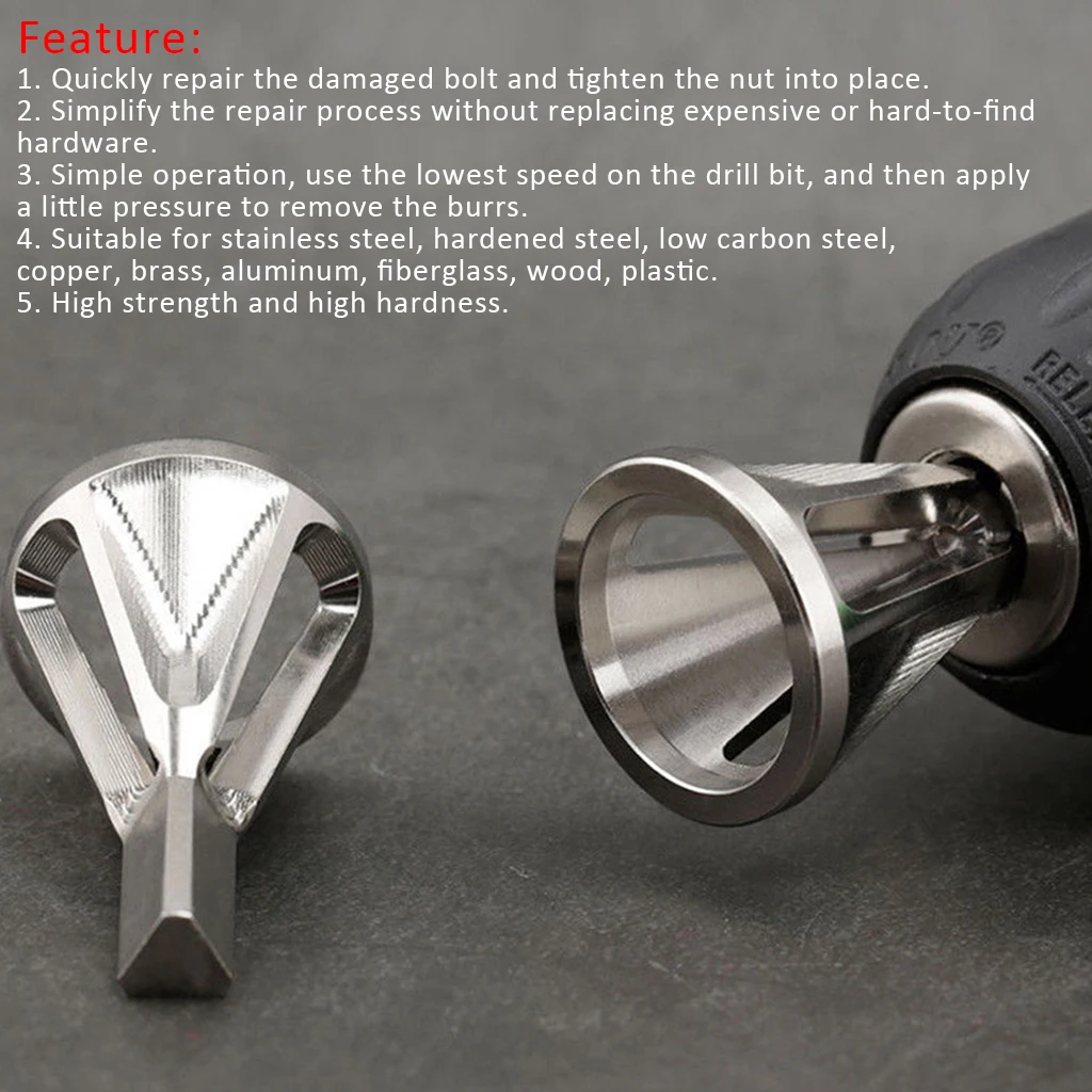Сверло Буровое для зачистки внешний фаски хвостовик инструмент