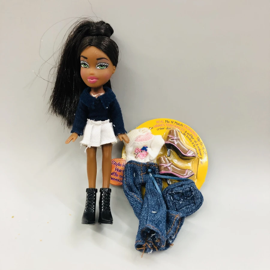 12 см оригинальная модная фигурка, оригинальная милая маленькая кукла BratzDoll с красными волосами и красивой одеждой, лучший подарок для ребенка