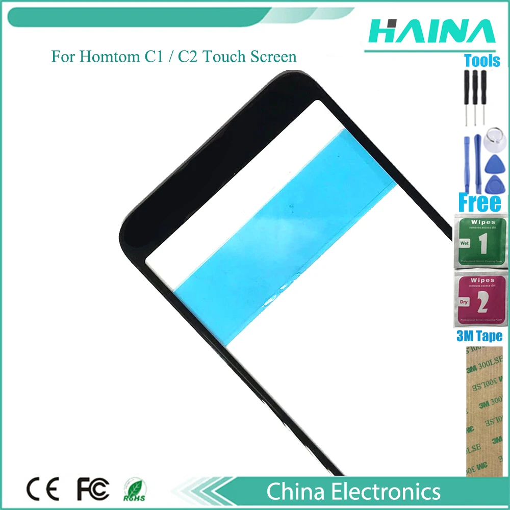 ЖК-дисплей 5 дюйма для Homtom C1 / C2 с сенсорным экраном и дигитайзером в сборе рамкой +