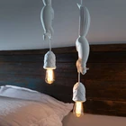 Скандинавская Смола Белка светодиодные подвесные светильники детская комната кухня подвесной светильник Гостиная Ресторан Лофт Декор осветительные приборы