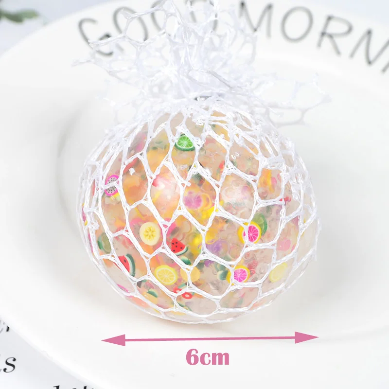 6 см шар для снятия стресса антистресс мягкий мячик Смешные Фрукты ломтик