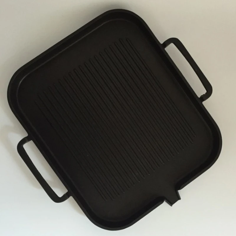 promotion induction cooker baking tray square barbecue tray teppanyaki smokeless non stick barbecue pot barbecue supplies free global shipping