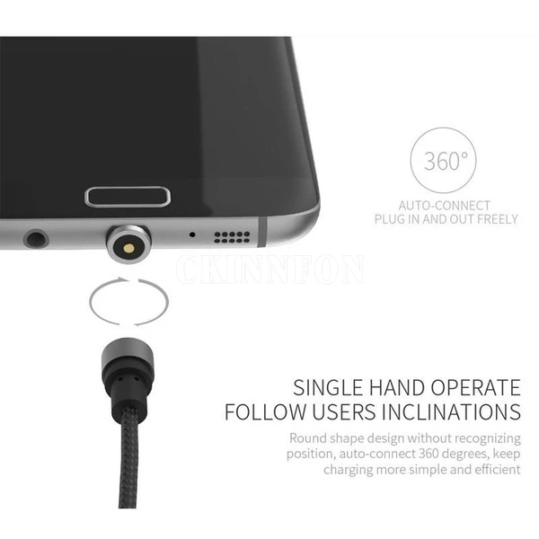 100 шт. 1 м 2 3 в Магнитный зарядный кабель со светодиодной подсветкой Micro usb Тип C 8 pin