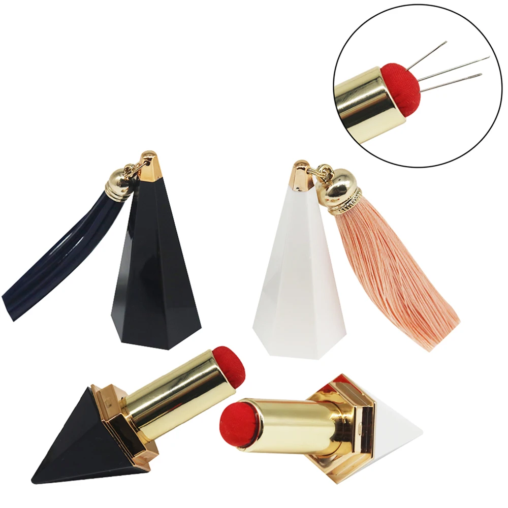 Творческий шестиугольник булавка &quotГубная помада&quot Подушка швейные иглы чехол