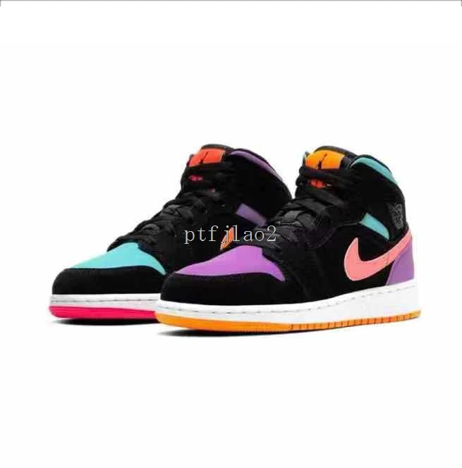 

Original New Arrival Air AJ 1 Mid AJ1 Basketball Shoes Women Casual Fashion Basketball Sports Shoes 36-40