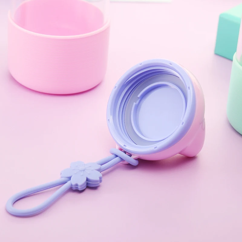 Бутылка для воды с крышкой и веревочным рукавом |