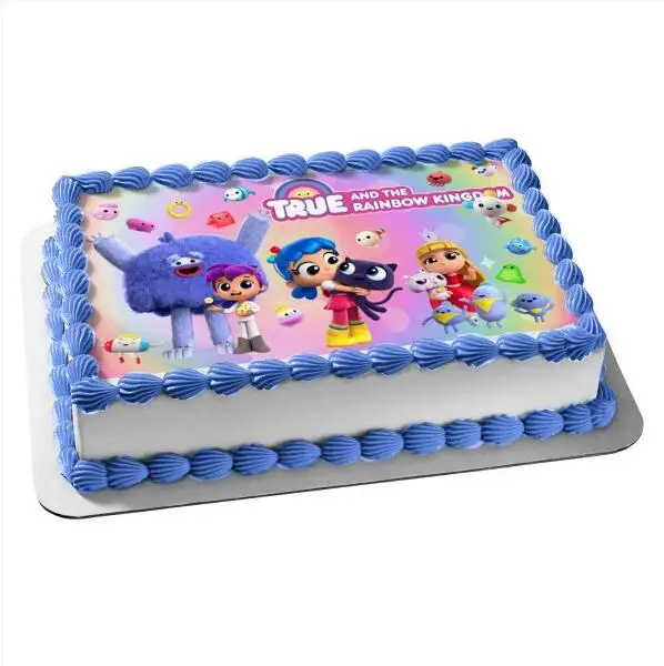 Правда и Радуга Королевство торт Топпер съедобная Вафля сахарная глазурь бумага