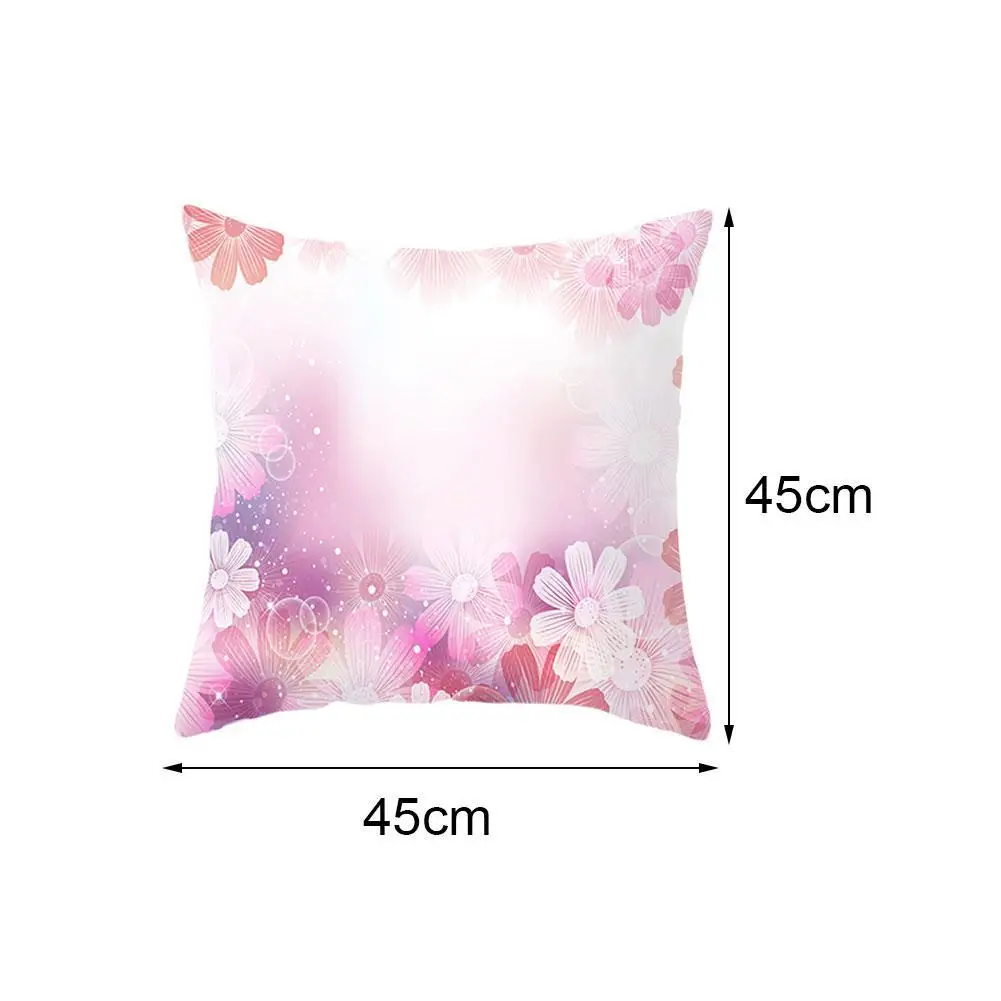 

Watercolor Throw Pillow Case Janpanese Elements Cherry Blossom Cushion Covers For Home Sofa Chair Decorative Pillowcases
