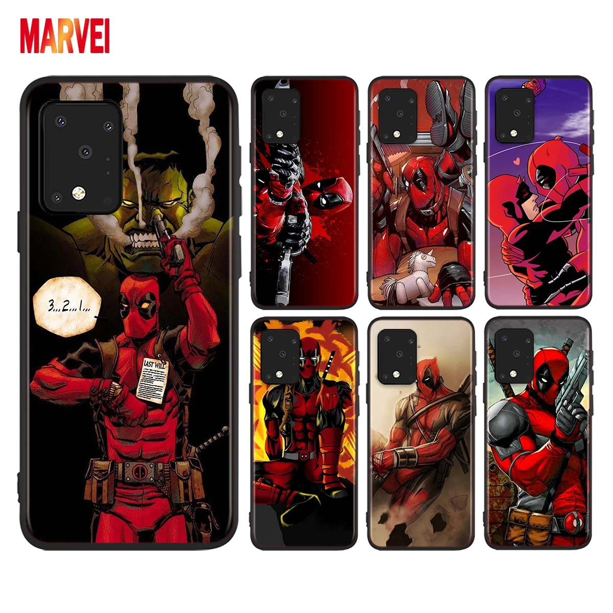 

Love Marvel Deadpool For Samsung A72 A52 A02 S A32 A12 A42 A51 A91 A81 A71 A41 A31 A21 S A11 A01 UW Black Phone Case Cover