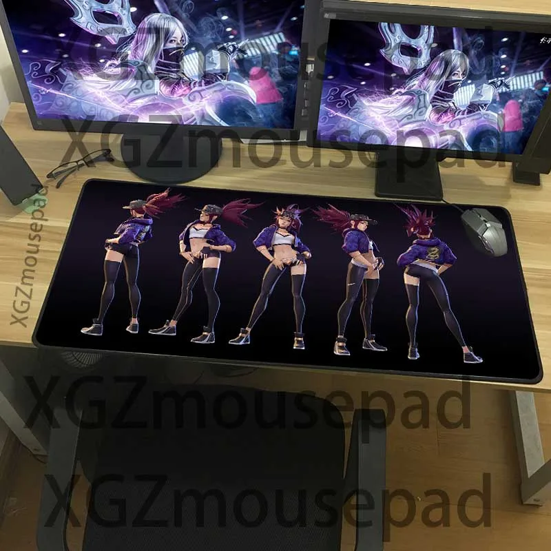 XGZ Аниме Коврик для мыши сексуальная девушка akali пользовательский игровой коврик