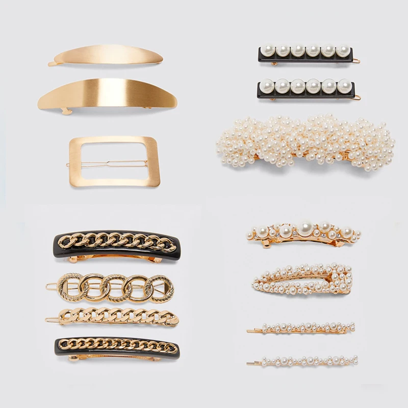 Женские заколки с искусственным жемчугом ZA винтажный элегантный Ювелирный