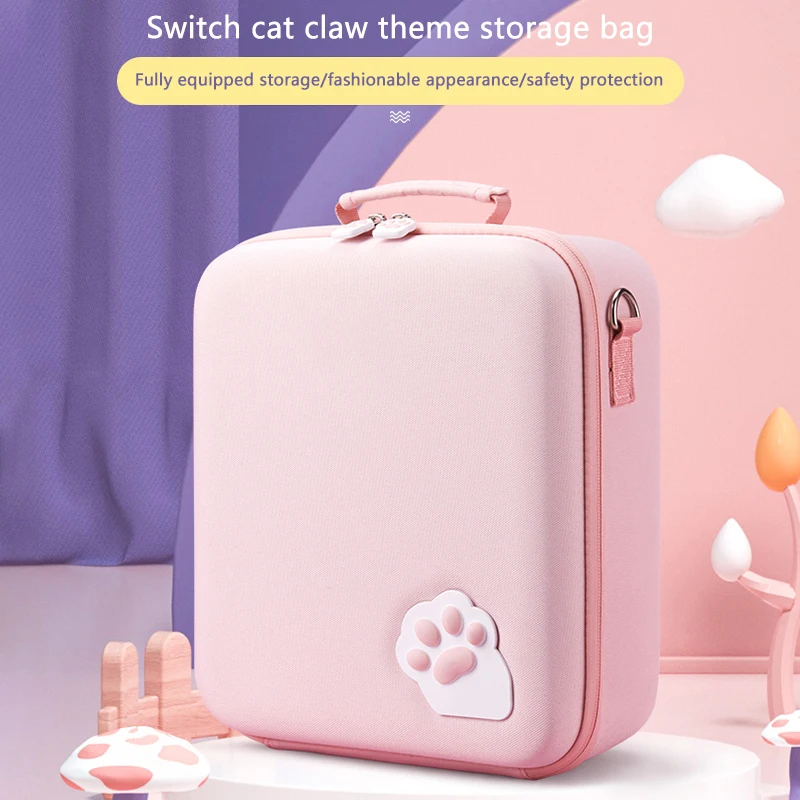 

Милый портативный жесткий чехол для консоли Nintendo Switch NS, аксессуары для путешествий, нейлоновая сумка для хранения, чехол