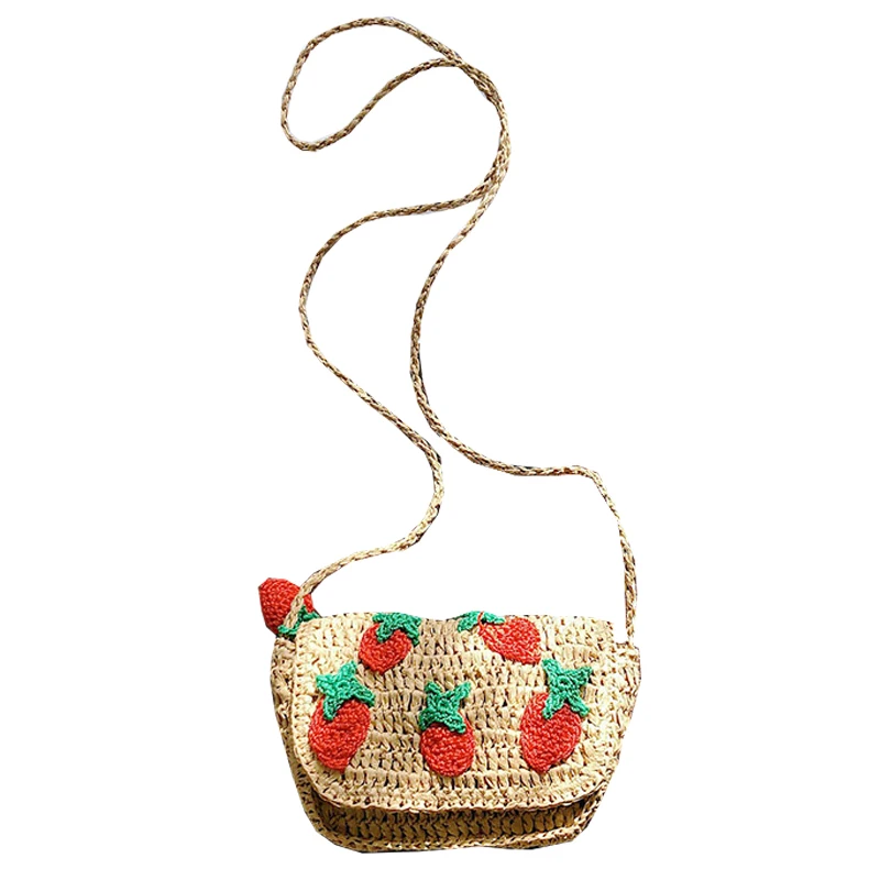 

Woven Bag Women Summer Lovely Seaside Holiday Beach Pack Crossbody Small Fresh One Shoulder Small Package D023