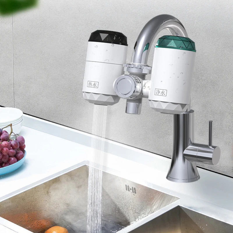 

Встроенный бесмонтажный мгновенный Электрический водонагреватель, быстрая очистка горячей и холодной воды на кухне.